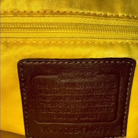 Coach Brown and Cream Signature Stripe Shoulder Bag and crossbody - Picture 10 of 14